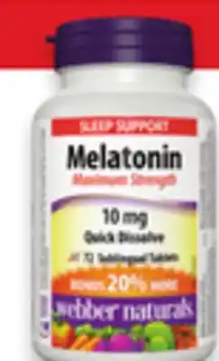 Walmart Webber Naturals Melatonin offer