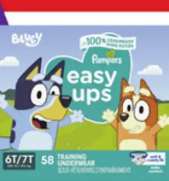 Walmart Pampers Giant Pack Easy Ups Training Pants offer