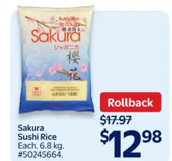 Walmart Sakura Sushi Rice offer