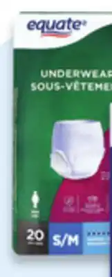 Walmart Equate Underwear offer