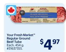 Walmart Your Fresh Market Regular Ground Beef Tube offer