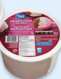 Walmart Great Value Ice Milk offer