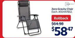 Walmart Zero Gravity Chair offer