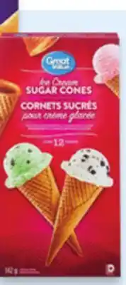 Walmart Great Value Ice Cream Cups or Sugar Cones offer