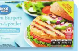 Walmart Great Value Beef or Chicken Burgers offer