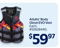 Walmart Adult's Body Glove EVO Vest offer