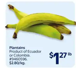 Walmart Plantains offer
