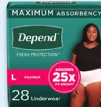 Walmart Depend Incontinence Products offer