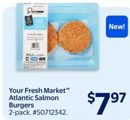 Walmart Your Fresh Market Atlantic Salmon Burgers offer