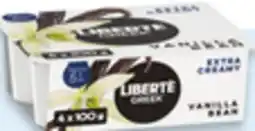 Walmart Liberté Greek 2x 130 g or 4 x 100 g yogurt offer