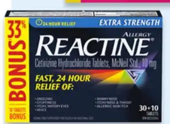 Walmart Reactine 40s Allergy Relief offer