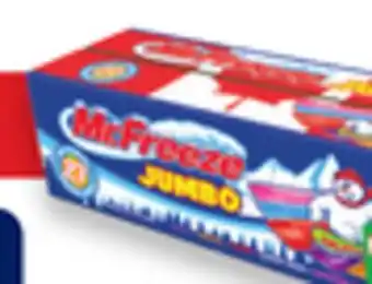 Walmart Mr. Freeze Jumbo Freeze Pops offer
