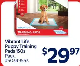 Walmart Vibrant Life Puppy Training Pads 150s offer