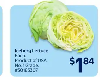 Walmart Iceberg Lettuce offer