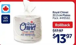 Walmart Royal Chinet 22.2 cm Plates offer