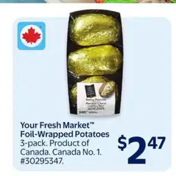 Walmart Your Fresh Market Foil-Wrapped Potatoes offer