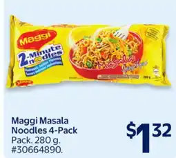 Walmart Maggi Masala Noodles 4-Pack offer