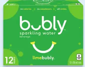 Walmart bubly Lime Sparkling Water Beverage offer