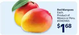 Walmart Red Mangoes offer