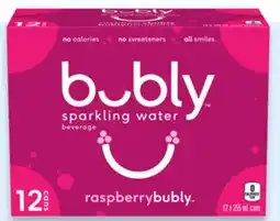 Walmart bubly Raspberry Sparkling Water Beverage offer