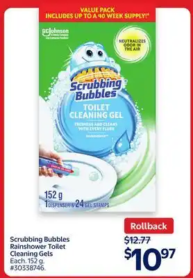 Walmart Scrubbing Bubbles Rainshower Toilet Cleaning Gels offer