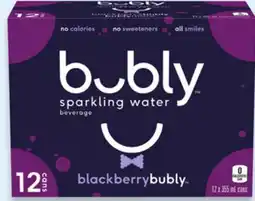Walmart bubly Blackberry Sparkling Water Beverage offer