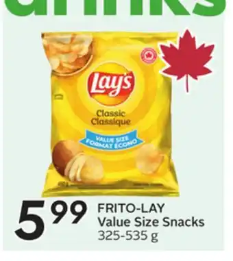 Sobeys FRITO-LAY Value Size Snacks offer