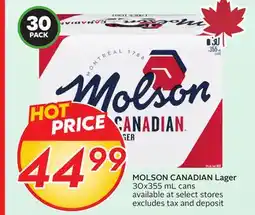 Sobeys MOLSON CANADIAN Lager offer