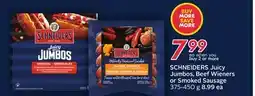 Sobeys SCHNEIDERS Juicy Jumbos, Beef Wieners or Smoked Sausage offer