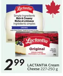 Sobeys LACTANTIA Cream Cheese offer
