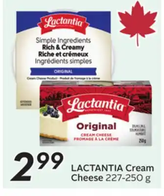 Sobeys LACTANTIA Cream Cheese offer