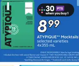 Sobeys Mott's Inc ATYPIQUE Mocktails offer
