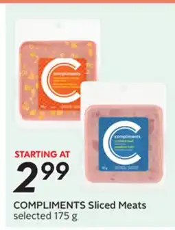 Sobeys COMPLIMENTS Sliced Meats offer