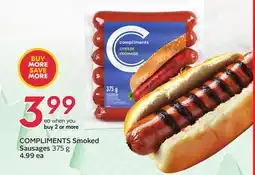 Sobeys COMPLIMENTS Smoked Sausages offer