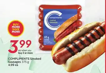 Sobeys COMPLIMENTS Smoked Sausages offer