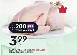 Sobeys COMPLIMENTS Fresh AIR-CHILLED Whole Chicken offer