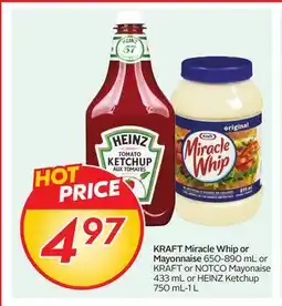 Sobeys KRAFT Miracle Whip or Mayonnaise offer