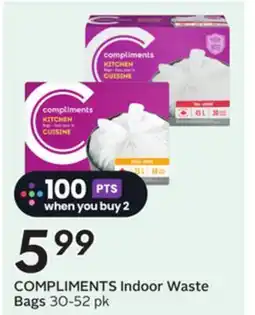Sobeys COMPLIMENTS Indoor Waste Bags offer