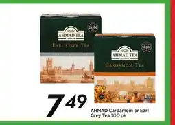 Sobeys AHMAD Cardamom or Earl Grey Tea offer