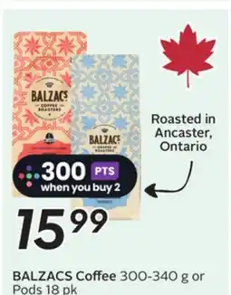 Sobeys BALZACS Coffee offer