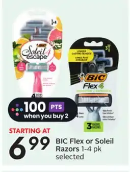 Sobeys BIC Flex or Soleil Razors offer