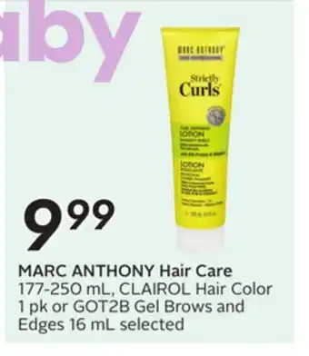 Sobeys MARC ANTHONY Hair Care offer