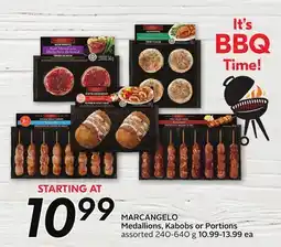 Sobeys MARCANGELO Medallions, Kabobs or Portions offer
