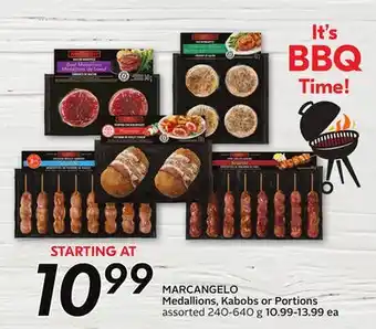 Sobeys MARCANGELO Medallions, Kabobs or Portions offer