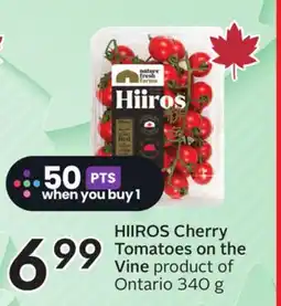 Sobeys HIIROS Cherry Tomatoes on the Vine offer