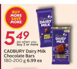 Sobeys CADBURY Dairy Milk Chocolate Bars offer