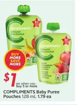 Sobeys COMPLIMENTS Baby Puree Pouches offer