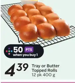 Sobeys Tray or Butter Topped Rolls offer