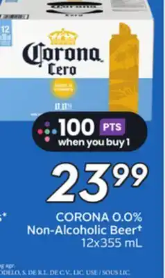 Sobeys CORONA 0.0% Non-Alcoholic Beer offer