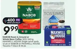 Sobeys NABOB Roast & Ground or Whole Bean Coffee offer